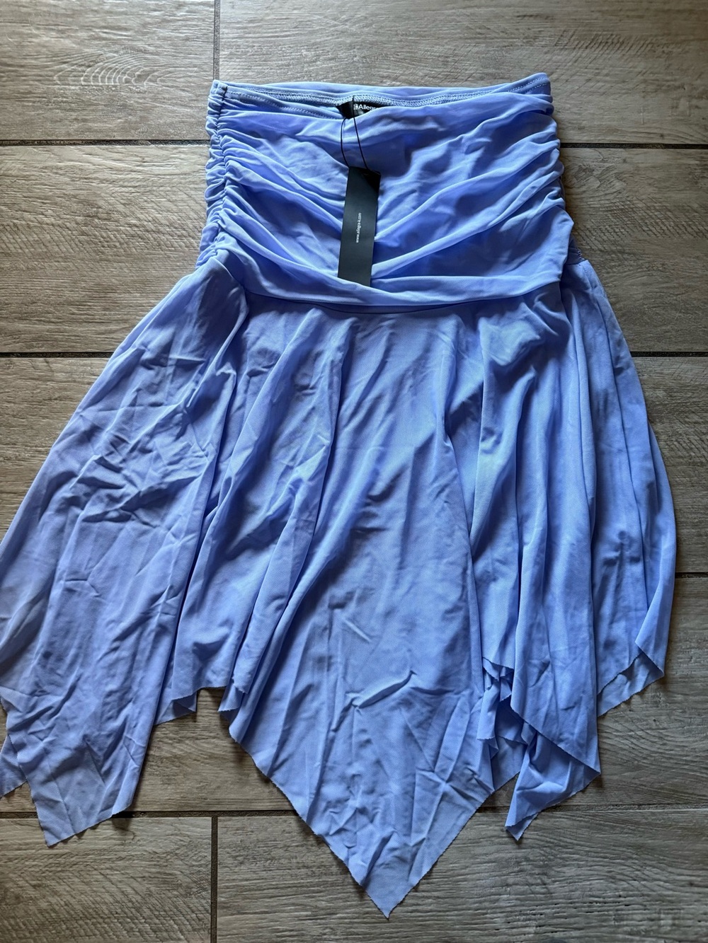 Allegra K Asymmetrical Handkerchief Hem Skirt - Periwinkle Blue